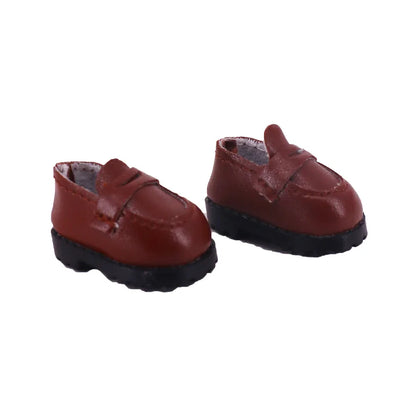 3.8cm Doll Canvas & Leather Shoes for 17cm Labubu Dolls – Cute Doll Clothes Accessories & Gift for Girls