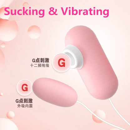 USB Rechargeable Dual-Stimulation Vibrator - Compact Intimate Massager for Adult Women with Clitoral Suction and Vibration Functions
