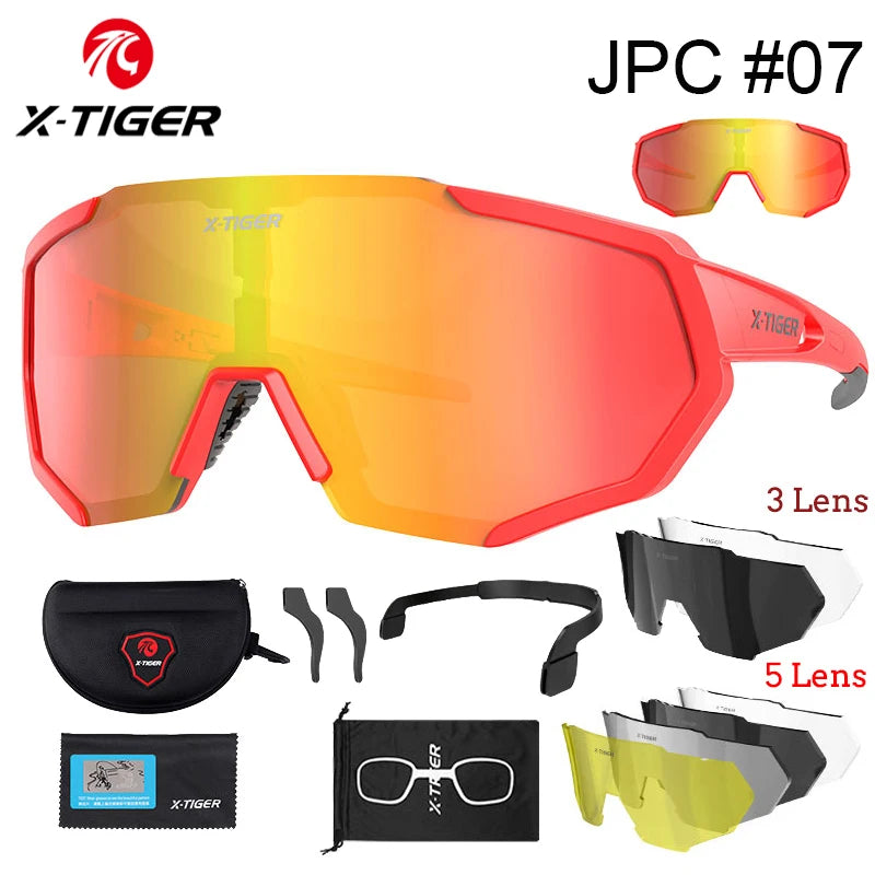 X-TIGER Polarized Cycling Glasses — Photochromic MTB & Road Bike Sunglasses for Sports