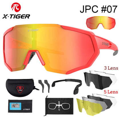 X-TIGER Polarized Cycling Glasses — Photochromic MTB & Road Bike Sunglasses for Sports