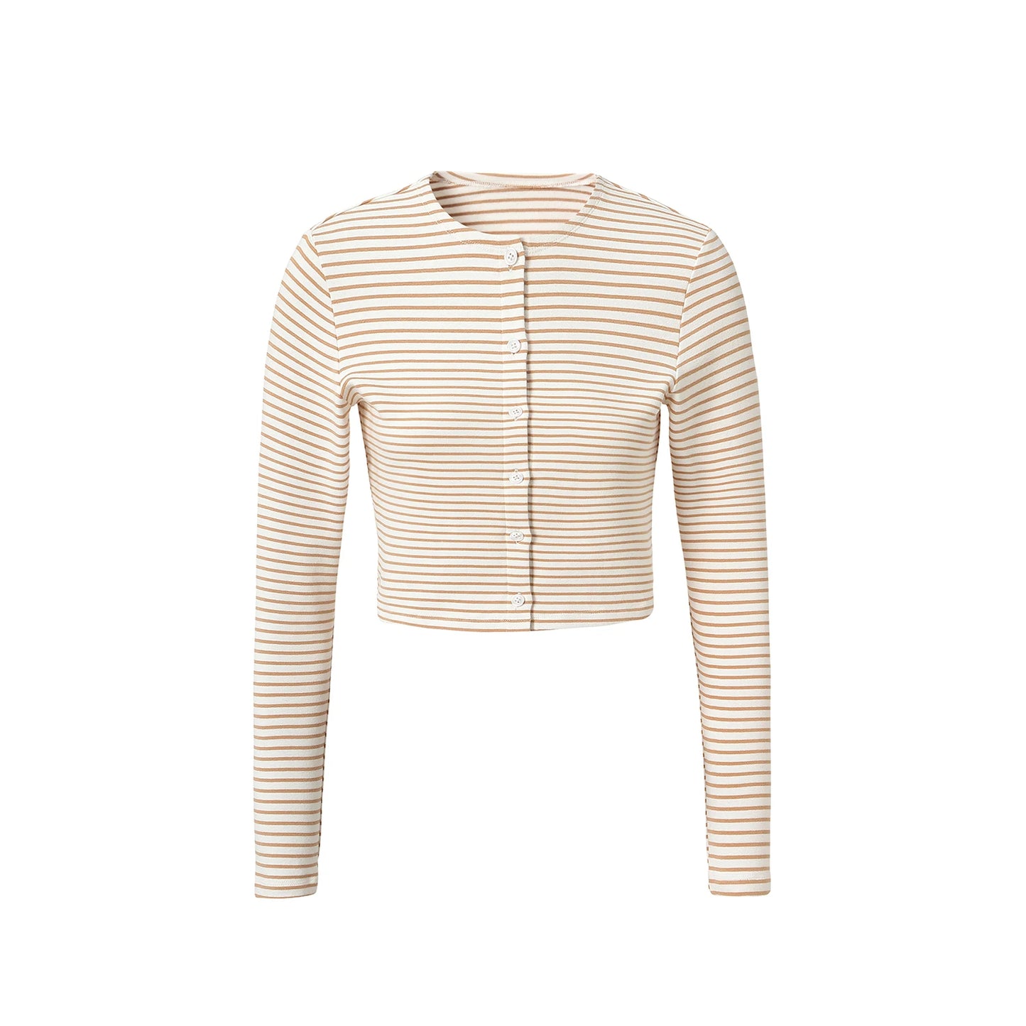 AP SS2026 Women’s Striped Cardigan & Dress Set – Soft Three-Color Fashionable Outfit