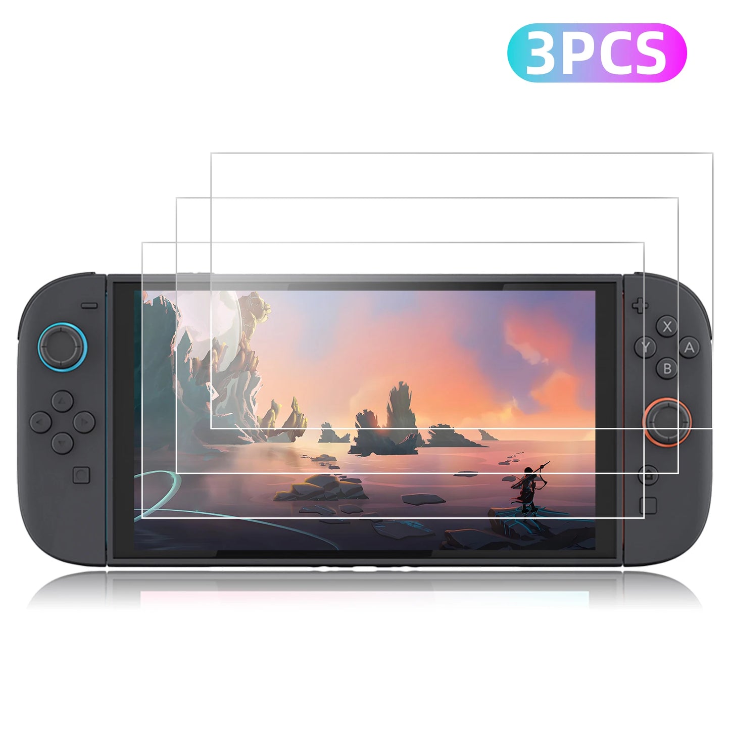 9H Tempered Glass Screen Protector for Nintendo Switch 2 – HD Clear Anti-Scratch Film