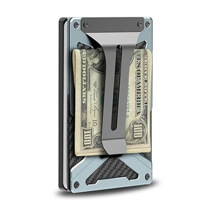 MagSafe Wallet & Money Clip with AirTag Holder + Magnetic Sheet — Fits Magnetic & Non-Magnetic Phones