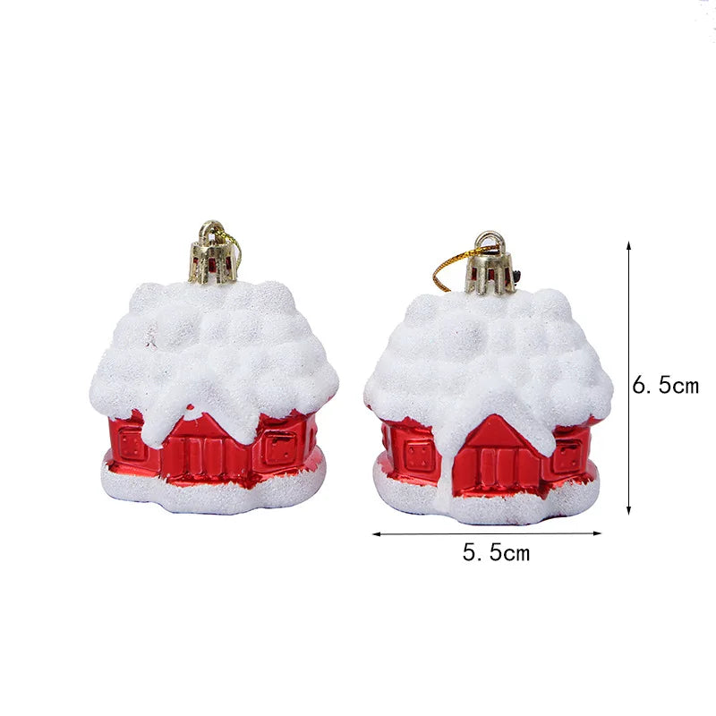 Christmas Tree Hanging Ornament – Red & White Candy Cane Pendant for Xmas, Home Decor & New Year 2024