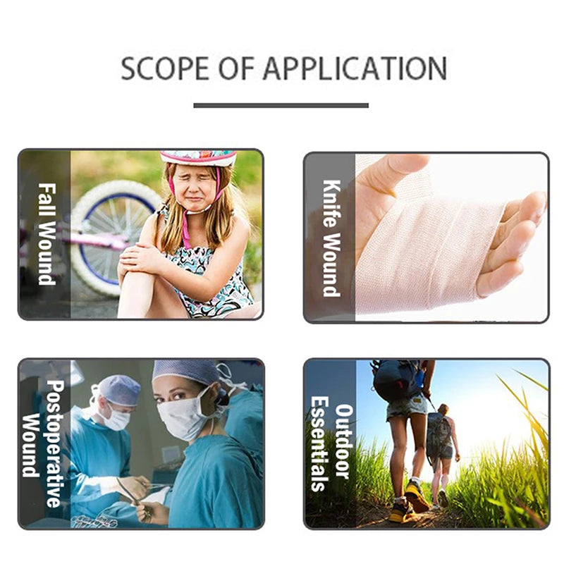 Camping Wound Closure Strips – Painless Adhesive Suture Patch for Fast Hemostatic Care & First Aid