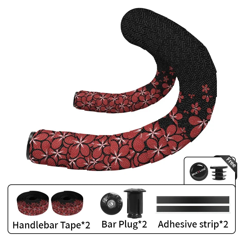 BUCKLOS Road Bike Handlebar Tape – Soft Non-Slip Drop Bar Strap for Gravel, Racing & Speed Bicycles