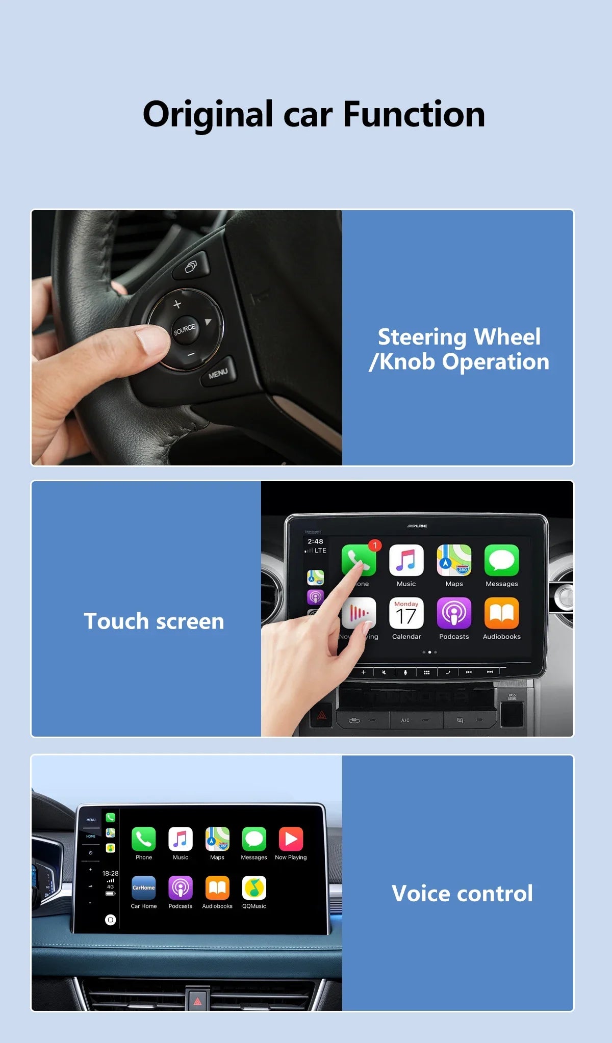 Mini CarPlay Box for Audi, Mercedes, Volvo & Volkswagen – Wireless Android Auto, Bluetooth, Charging, and Siri Support for iOS 15