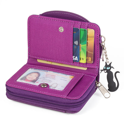 Caroline Cartoon Coin Purse - Cute Mini Wallet and Portable Card Holder for Everyday Use