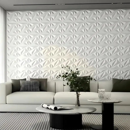 20PCS 3D Wall Panels 30x30cm Decorative Wall Tiles – Modern Peel & Stick Wall Decor for Living Room, Bedroom, Office & Hotel