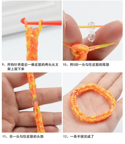 Creative Rainbow Loom Bands Set – Colorful DIY Rubber Bracelet Making Kit for Girls’ Crafts & Birthday Gifts