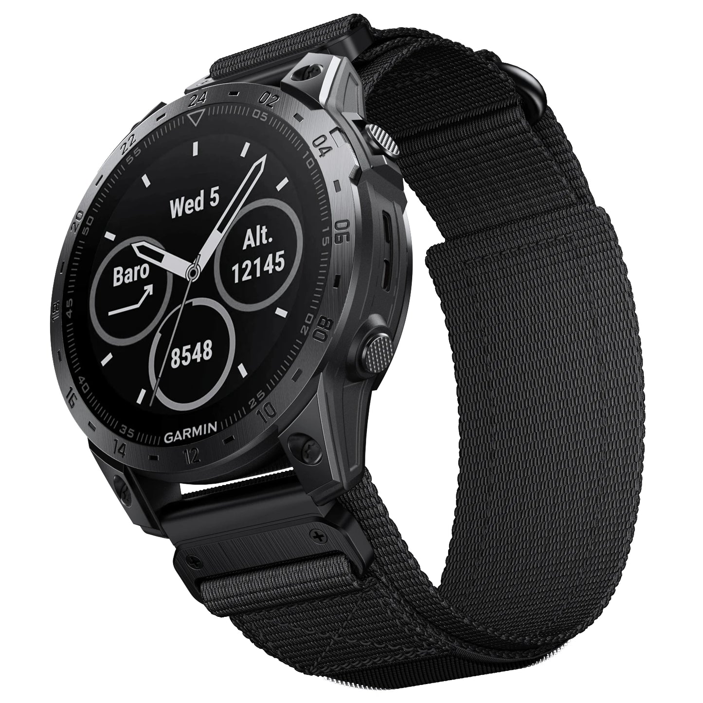 Nylon Quick Fit Loop Strap for Garmin Fenix & Forerunner — 22mm, 26mm Bands for Fenix 7X/7 Pro/6X/6/5X/5 Plus, Tactix 7, Forerunner 965/955, Enduro 2