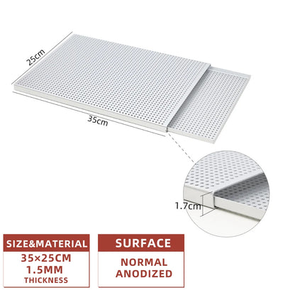 Puff Pastry Baking Tray – Rectangular Perforated Mille Feuille Pan for Oven & Bread