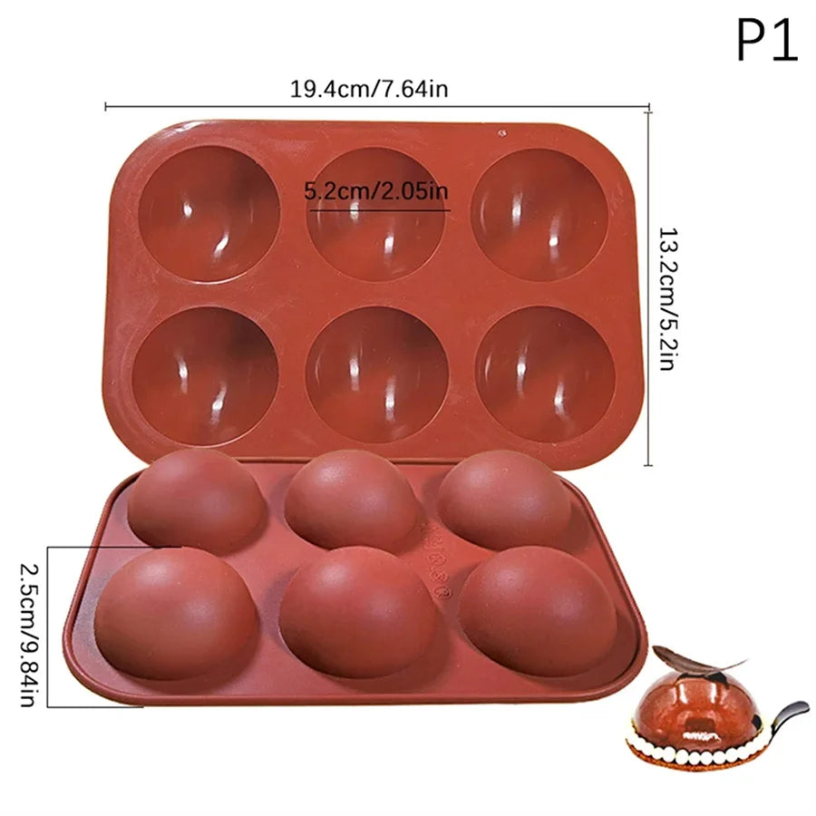 3D Fruit Shape Silicone Cake Mold — French Dessert Baking Tools for Brownies, Mousse & Pastry Decoration