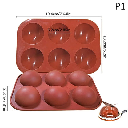 3D Fruit Shape Silicone Cake Mold — French Dessert Baking Tools for Brownies, Mousse & Pastry Decoration