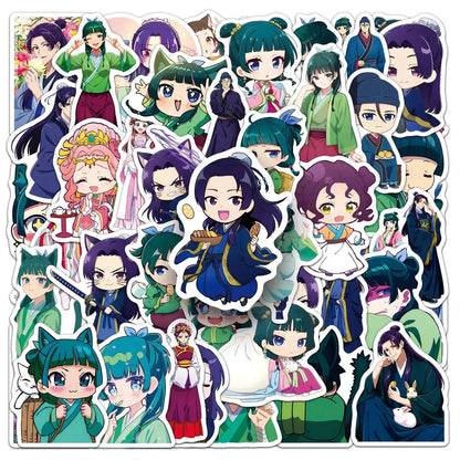The Apothecary Diaries Anime Stickers 50PCS - Cartoon Graffiti Decals for Laptops, Phones, Guitars, Bikes & More