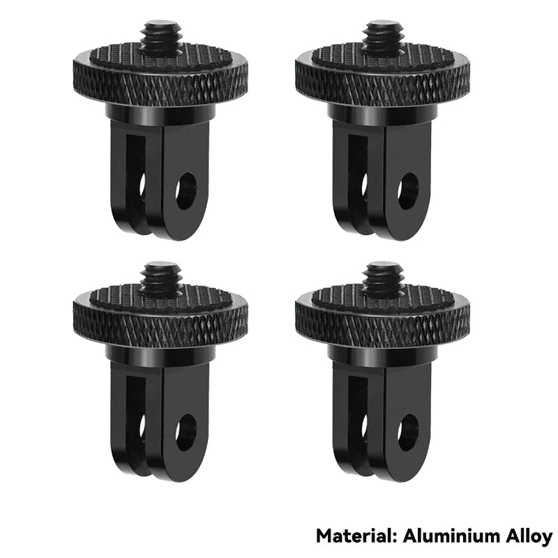 1/4 Inch Tripod Adapter Mount - 360° Rotating Holder for GoPro Hero 13 12 11 10 9 8 Insta360 X2 X3 X4 DJI Camera Accessories