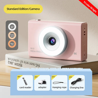 Xiaomi 4K Digital Camera – 50MP Autofocus Portable Retro Camera, CCD Travel & Student Camera