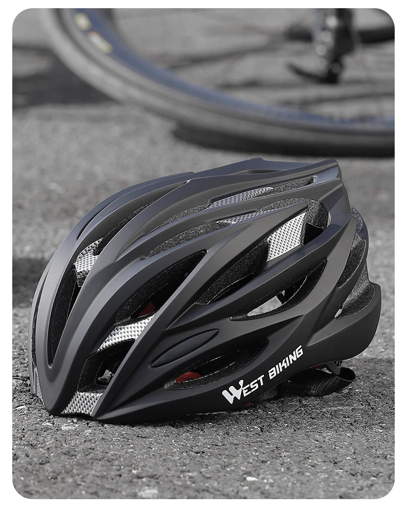 WEST BIKING Ultralight Cycling Helmet - Integrated Molding MTB & Road Bike Helmet for Men & Women