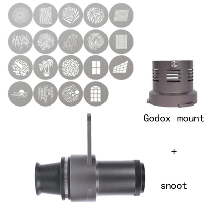 Mini Snoot Projection Attachment - Compatible with Zhiyun, Ulanzi & Godox Mounts