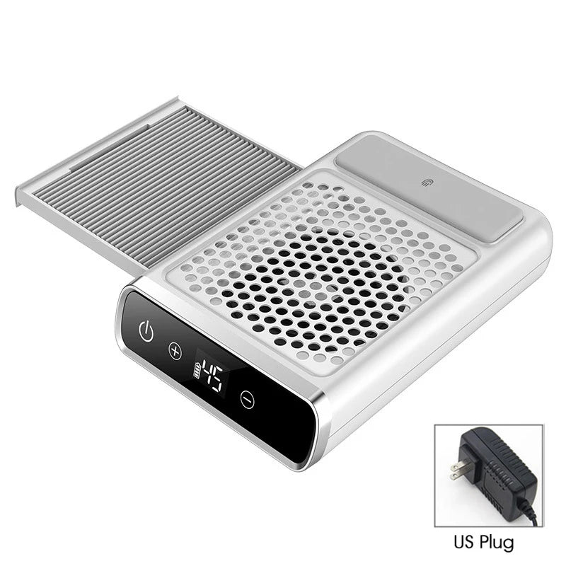 Powerful Nail Dust Vacuum Collector – Professional Nail Dust Extractor with Reusable Filter, Adjustable Speed Manicure Equipment