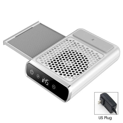 Powerful Nail Dust Vacuum Collector – Professional Nail Dust Extractor with Reusable Filter, Adjustable Speed Manicure Equipment