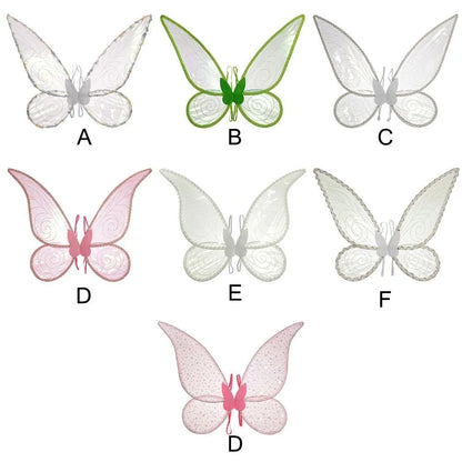 Fancy Dress Costume Princess Butterfly Fairy Elf Angel Wings - Halloween Cosplay for Women and Girls