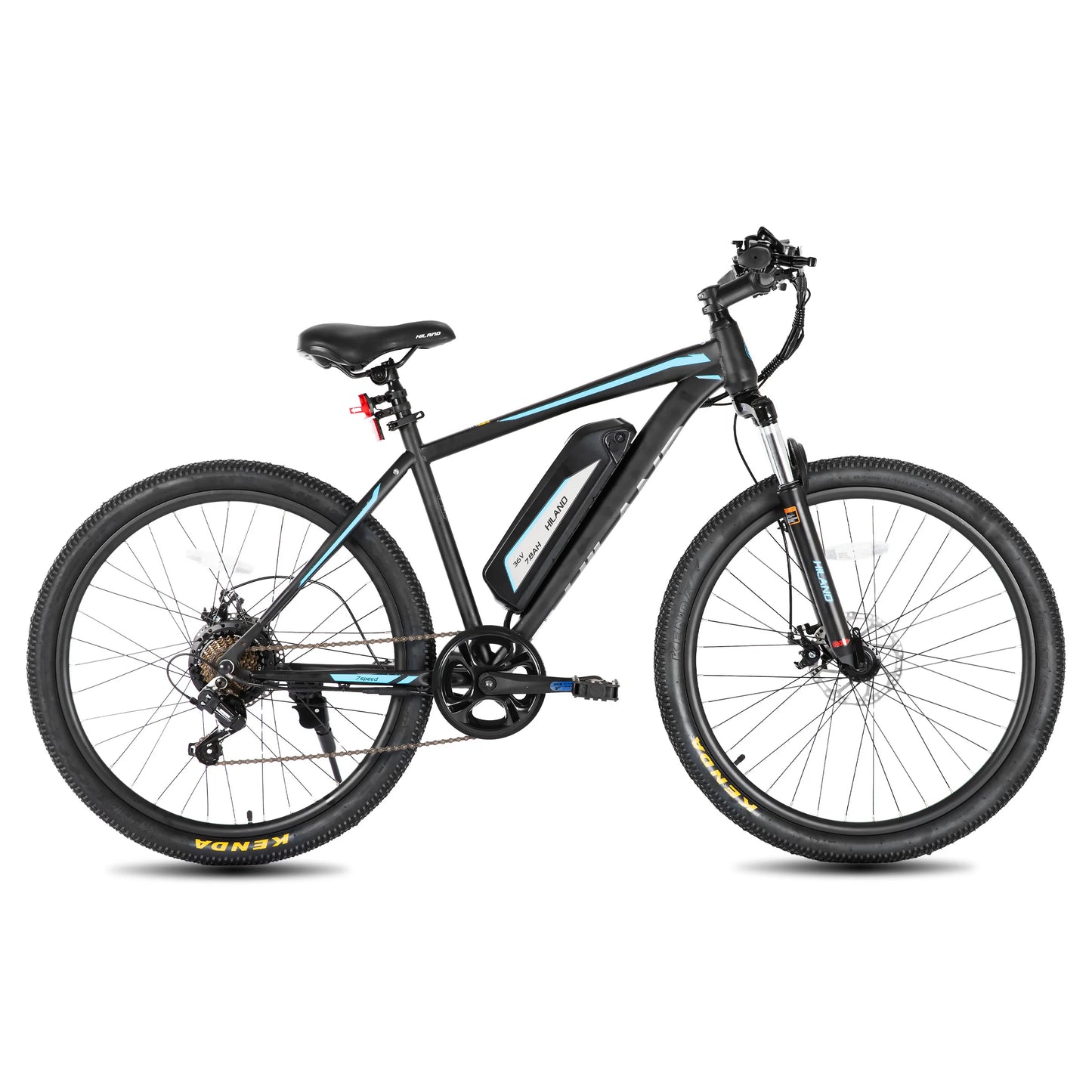 HILAND 26" Electric Mountain Bike for Adults - 500W Motor, 7 Speeds, Removable Battery, 20MPH Ebike