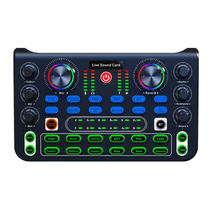 HD X60 Professional Sound Card – English Version Audio Mixer for Karaoke, KTV, Singing, and Live Broadcast