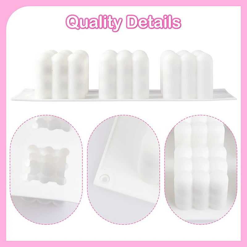 3D Silicone Pastry Mold — French Dessert, Mousse & Cake Baking Pan for Chocolate, Candles, Soap, Fondant, DIY Cake Decoration Tools