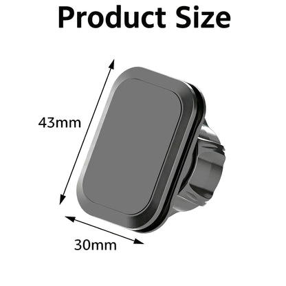 17mm Magnetic Car Phone Holder - Ball Head Mount Base for Smartphones and GPS Devices