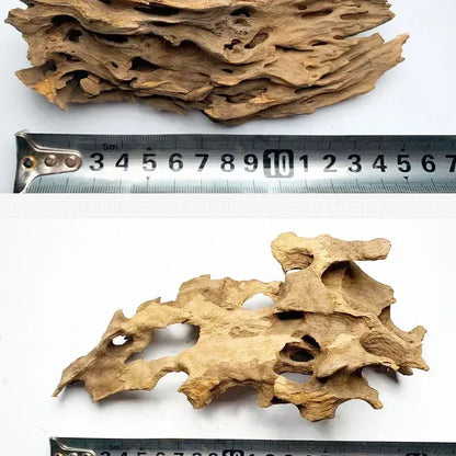Natural Wooden Driftwood Aquarium Decor – Porous Fish Tank Decoration for Crabs, Shrimp & Fish