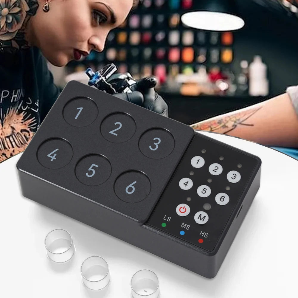 Tattoo Ink Vortex Mixer — Wireless Magnetic Anti-Sedimentation Pigment Stirrer with 100pcs Ink Cups