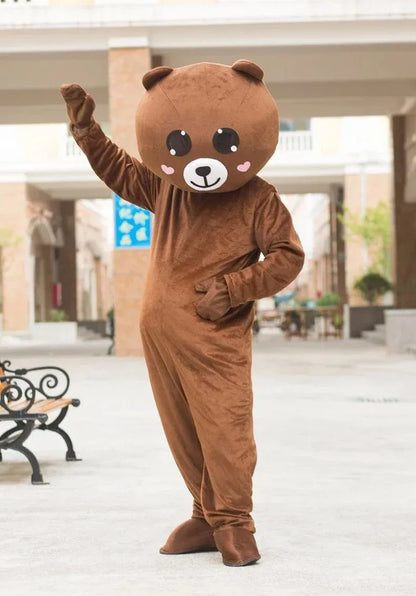 Brown Bear Plush Doll Costume – Festival & Party Wear, Ideal Halloween & Christmas Gift for All Ages