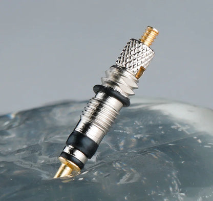 Deemount Presta Valve Core Replacement — Brass FV Nozzle with Alloy Remover Tool for MTB & Road Bikes