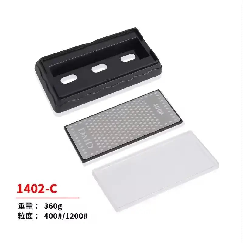DMD Kitchen Diamond Knife Sharpener – Chef Whetstone 400/600/1000/1200 Grit for Knives & Scissors H3 System