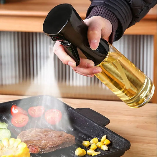 Oil Spray Bottle - 200/300/500ml Cooking Olive Oil Sprayer for BBQ Baking Vinegar & Kitchen Use