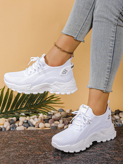 Women’s 2025 Breathable Mesh Dad Sneakers – Casual Versatile Sports Shoes