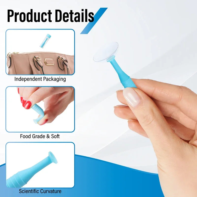 6PCS RGP Contact Lens Remover Set – Suction Cup Plunger Stick & Insertion Tool Kit for Easy Eye Lens Handling & Removal