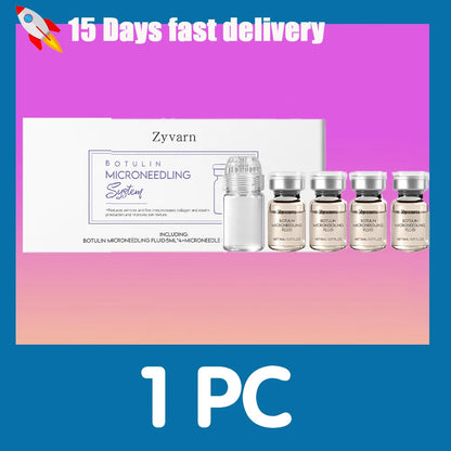 Korean Anti-Aging Microcrystalline Essence Set – Skin Renewal Serum 4×5ML with Facial Roller Beauty Skincare Treatment Kit
