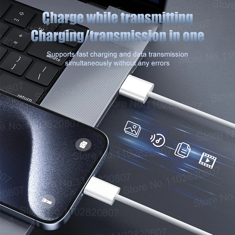35W USB-C CarPlay Cable for iPhone 16 15 Pro Max – Fast Charging & Data Transfer