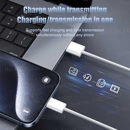35W USB-C CarPlay Cable for iPhone 16 15 Pro Max – Fast Charging & Data Transfer