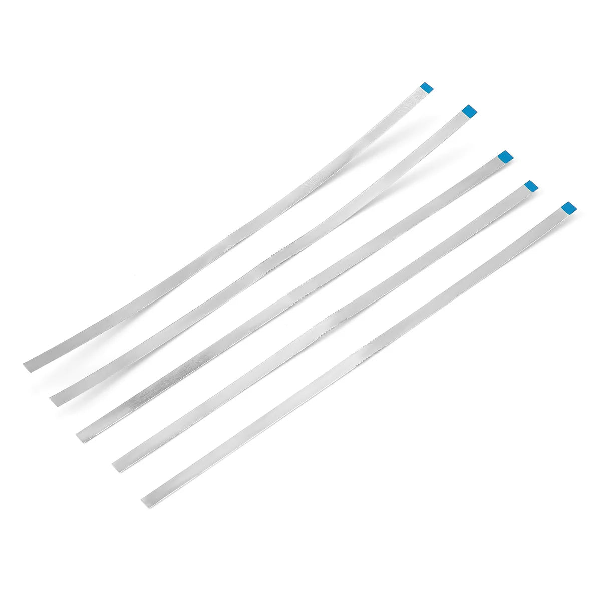 AZDENT Dental Diamond Polishing Strips – 5pc Stainless Steel Orthodontic IPR Fine & Medium Polish