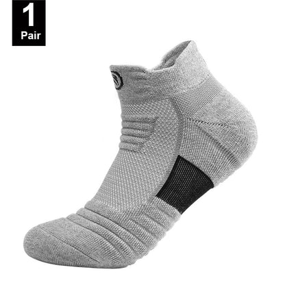 1/3 Pairs Men’s Compression Socks – Breathable Sports, Basketball, Cycling, and Running High Elastic Towel Tube Socks
