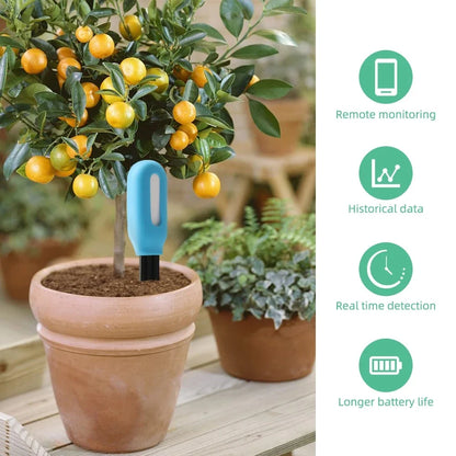 WiFi Zigbee Smart Soil Tester – Bluetooth Moisture, Humidity & Temperature Sensor with Mobile App for Real-Time Plant Monitoring