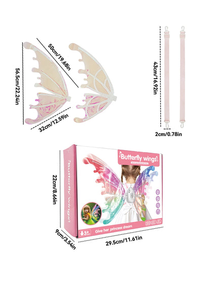 Moving Luminous Music Elf with Butterfly Wings – Indoor/Outdoor Back Decoration Toy Gift (No Battery Included)"
