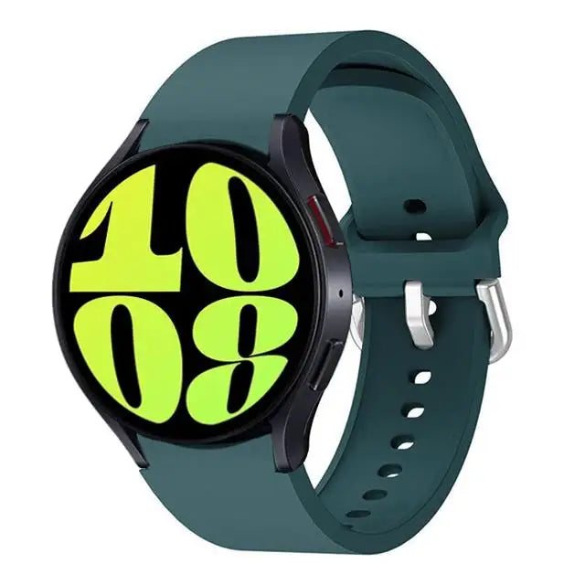 Samsung Galaxy Watch Silicone Sport Band - Replacement Strap for Galaxy Watch 4, 5, 6, 7, 5 Pro and Classic 40mm, 44mm, 45mm