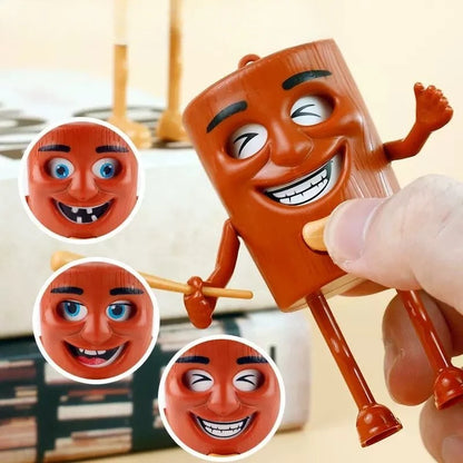 Italian Brainrot Tung Tung Tung Sahur Face-Changing Toy – Creative Button Decompression Figure, Fun Christmas Gift for Kids