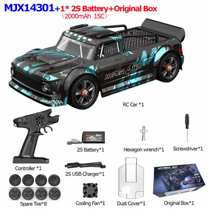 MJX 14301/14302/14303 1/14 RC Car — 55km/h Brushless HYPER GO 2.4G 4WD Off-Road High-Speed Remote Control Car Truck Hobby Toy