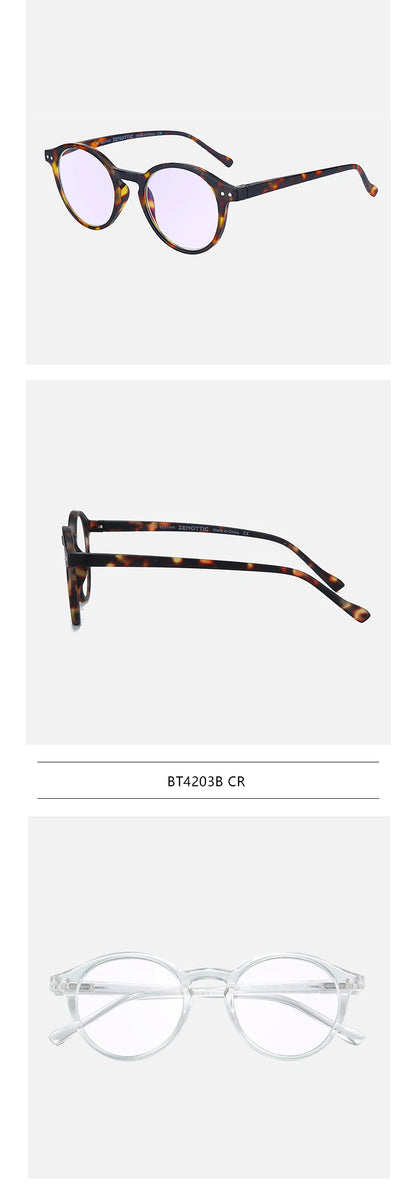 ZENOTTIC 2025 Retro Reading Glasses – Anti-Blue Light Blocking Eyeglasses for Women & Men, Diopter 0 to 4.0