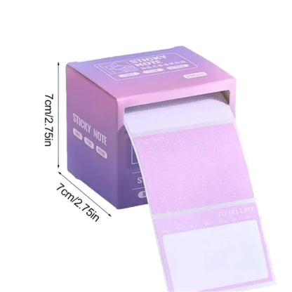 256 Sheets Pull-Out Sticky Notes Roll Tape – Self-Adhesive Memo Pads Sticker Labels for Writing, Noting & Office Organization